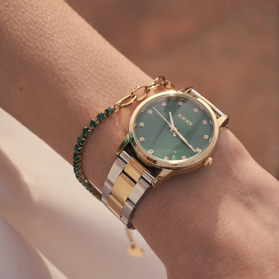 Amy Gold Silver Green