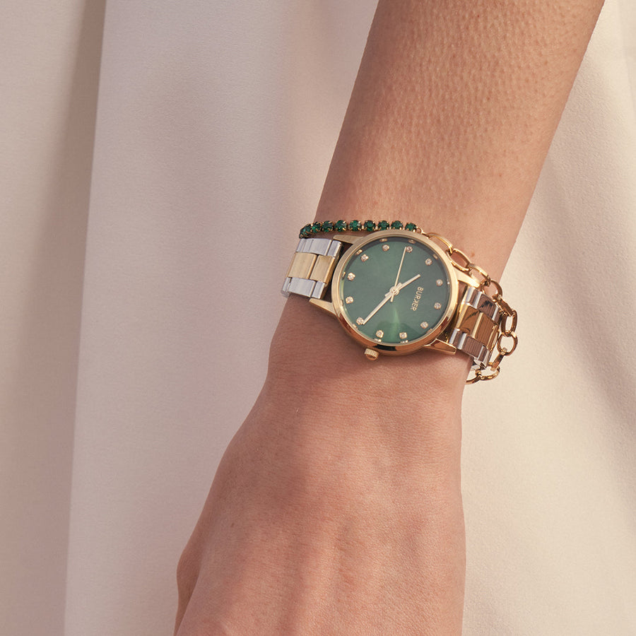 Amy Gold Silver Green