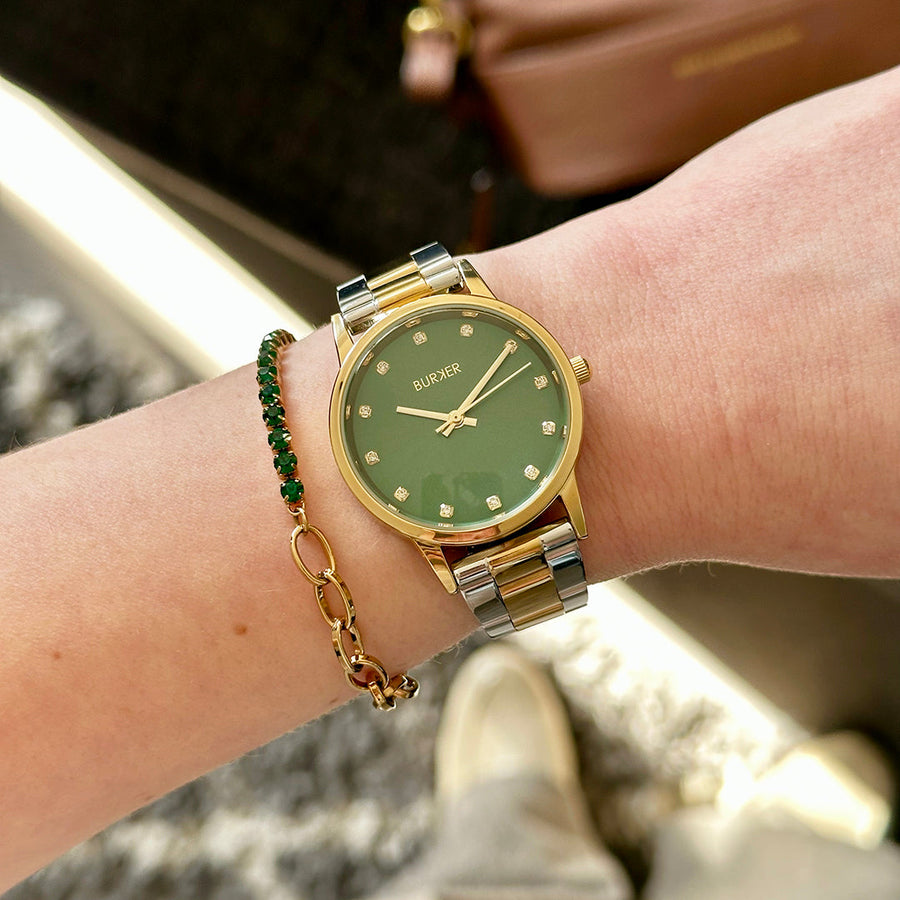 Amy Gold Silver Green