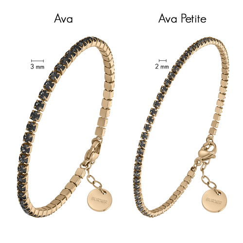 Ava Petite Gold Black Bracelet