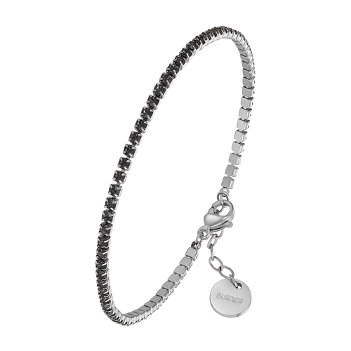Ava Petite Silver Black Bracelet