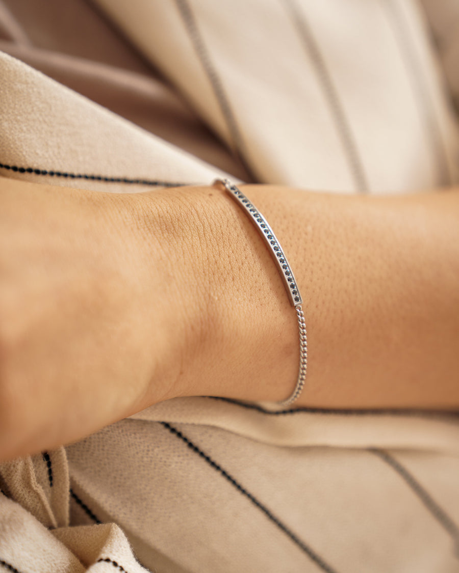 Lucy Silver Black Bracelet