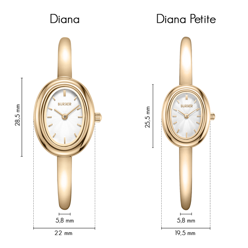 Diana Petite Gold White