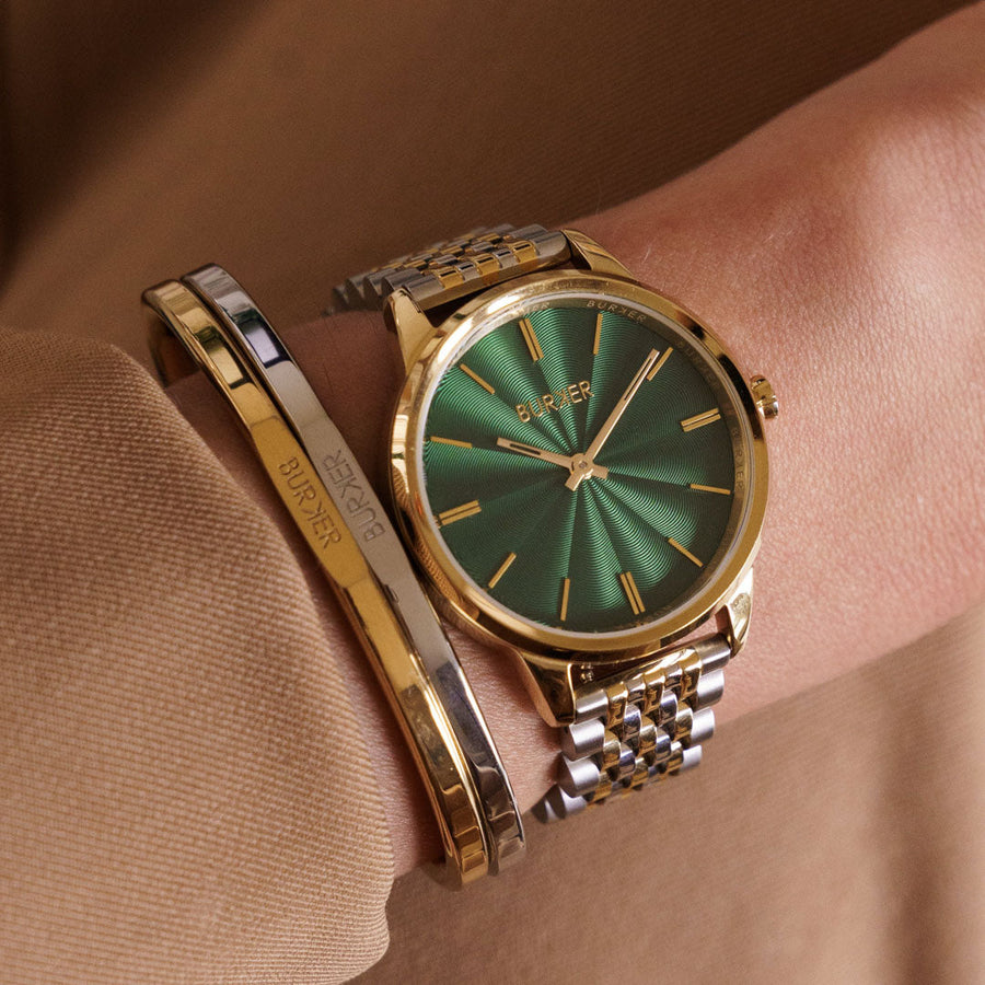 Emily Gold Silver Green