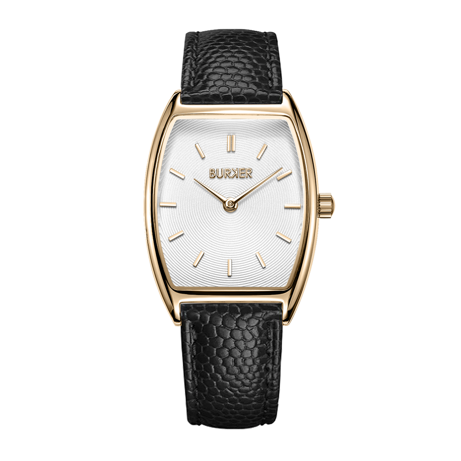 Grace Gold Black Leather