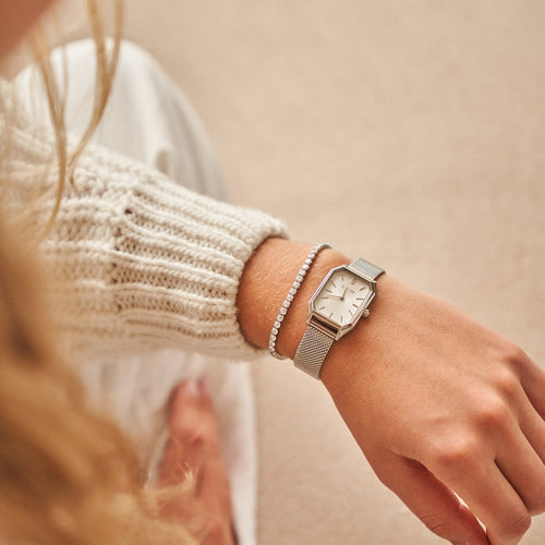 Isabell Silver Mesh