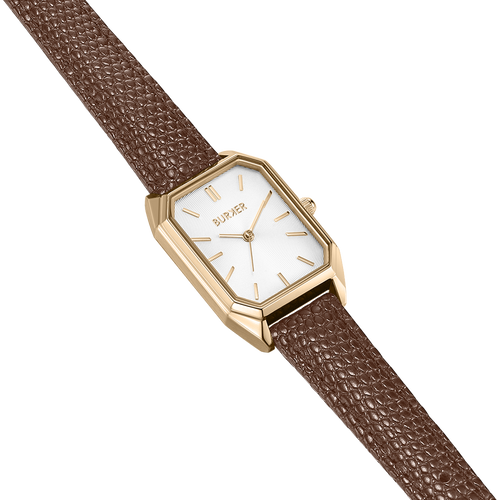 Isabell Gold Brown Leather