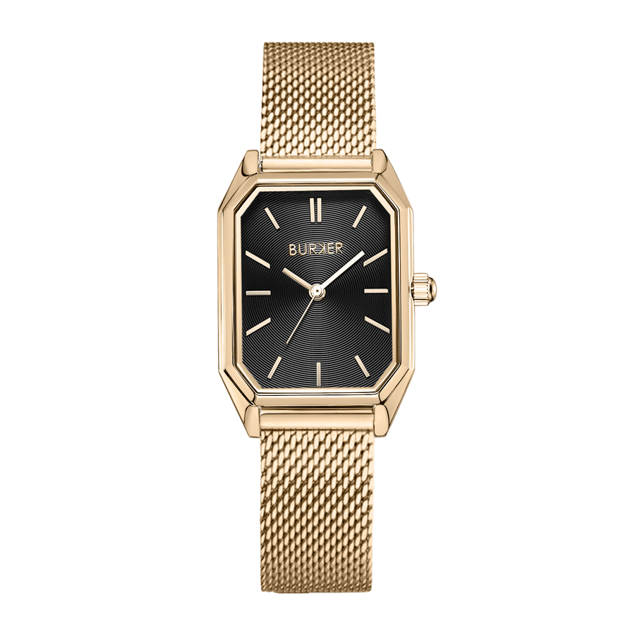 Isabell Gold Black Mesh