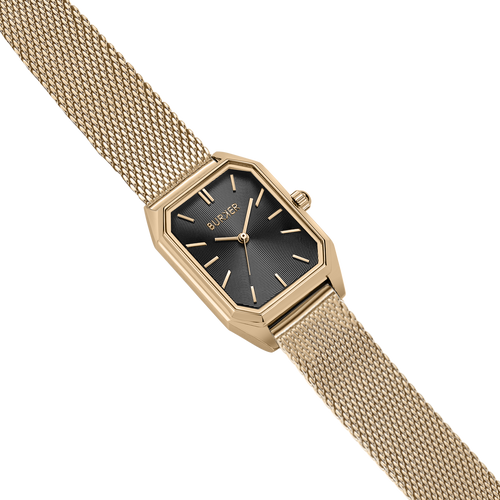 Isabell Gold Black Mesh