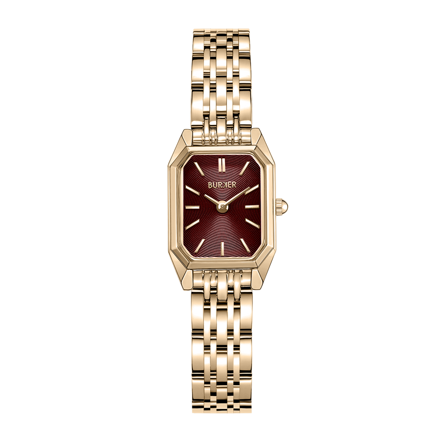 Isabell Petite Gold Burgundy