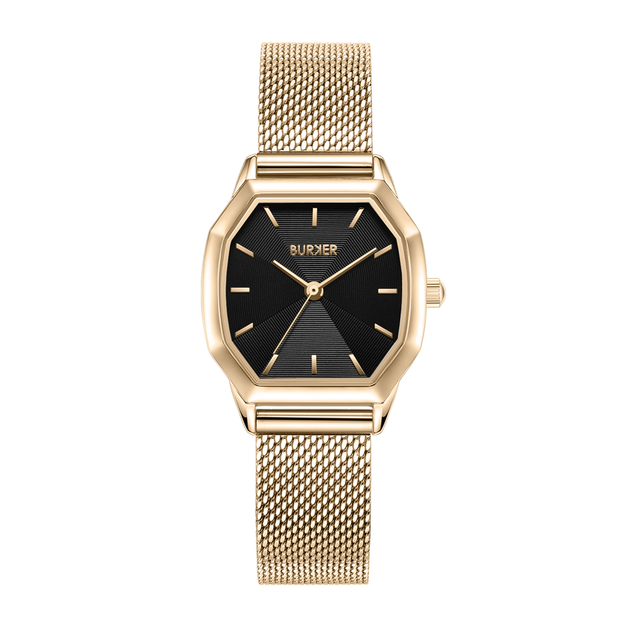 Julia Gold Black Mesh