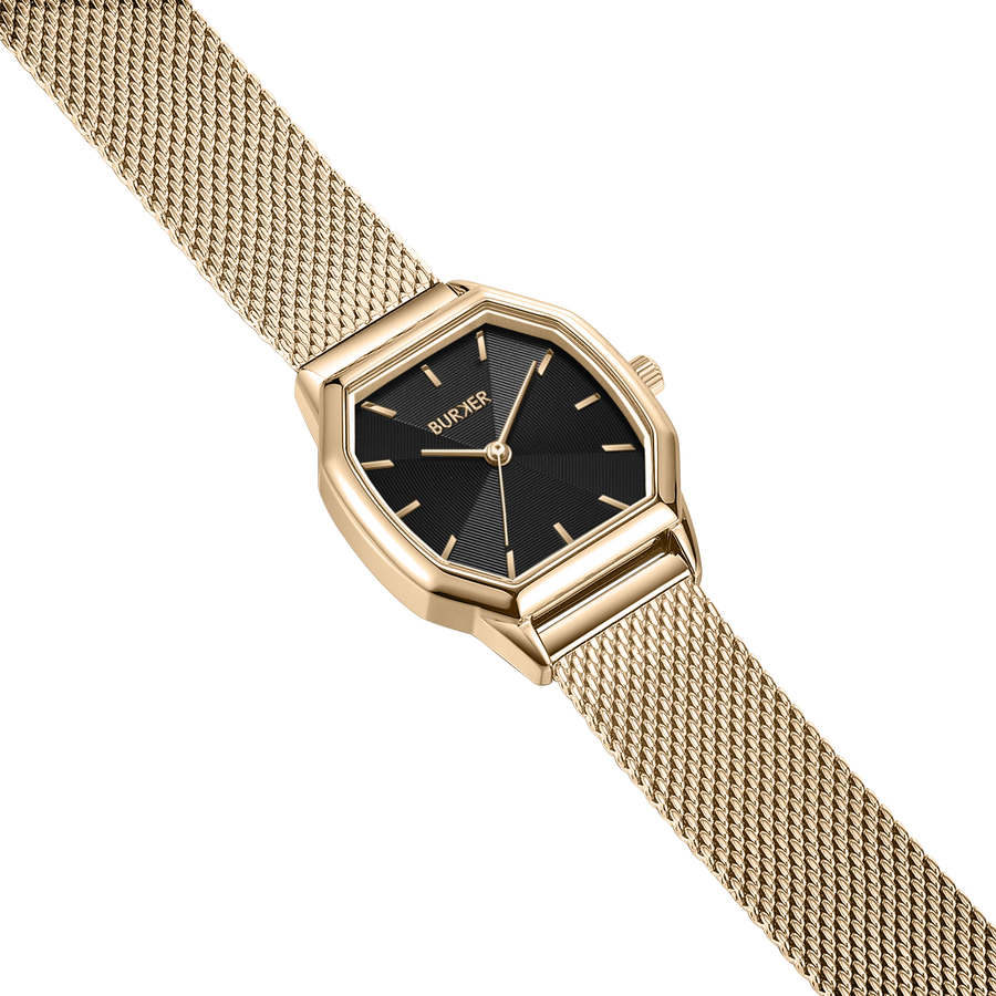 Julia Gold Black Mesh