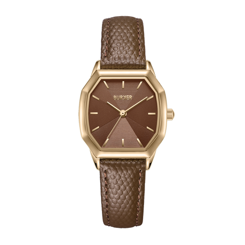 Julia Gold Brown / Brown Leather