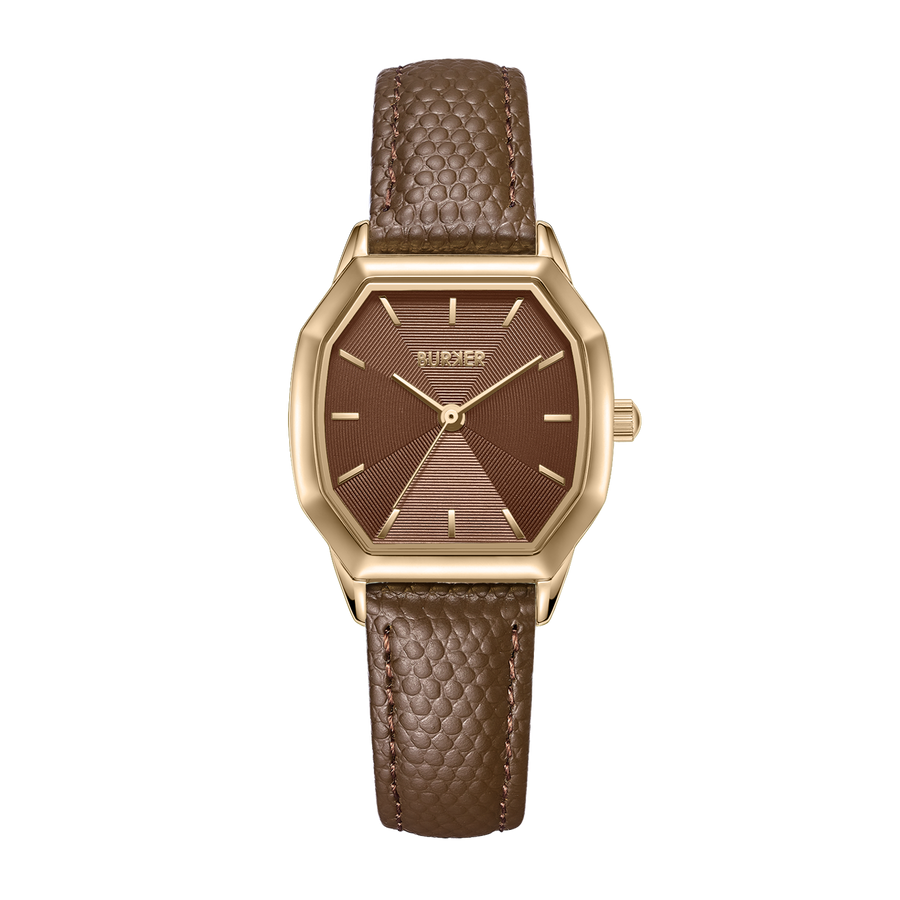Julia Gold Brown / Brown Leather