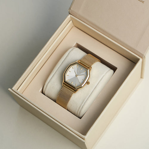 Julia Gold White Mesh