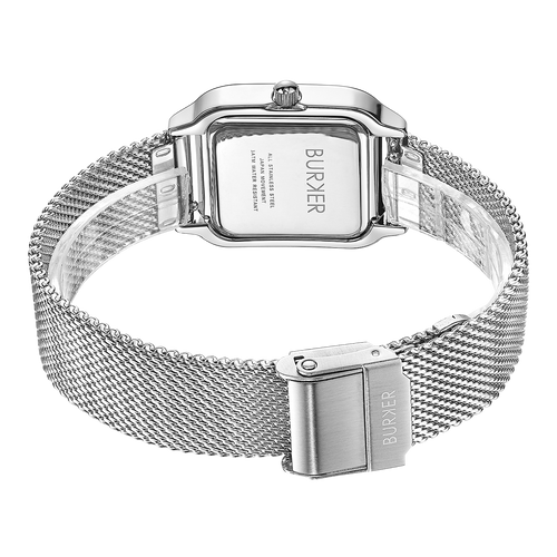 Macy Silver White Mesh