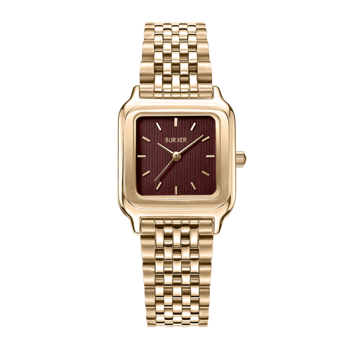 Macy Gold Burgundy
