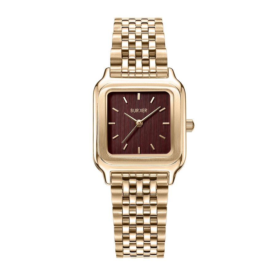 Macy Gold Burgundy