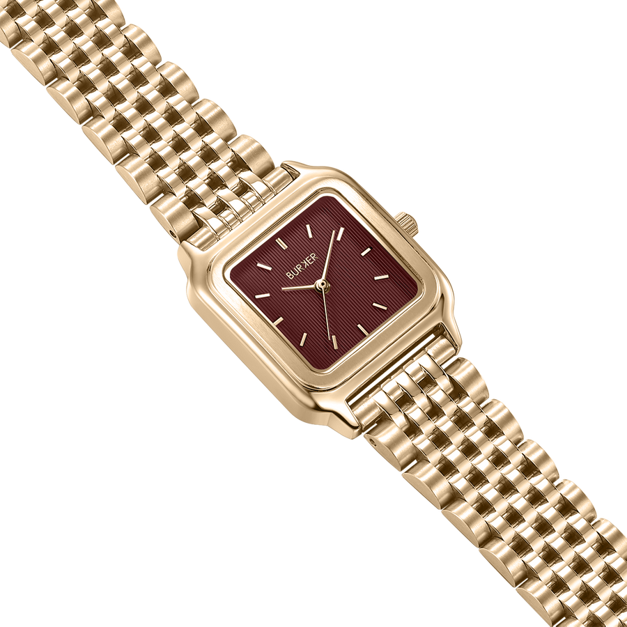 Macy Gold Burgundy