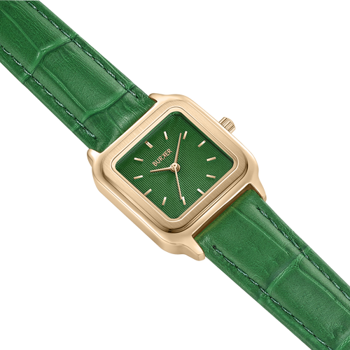 Macy Gold Green Leather