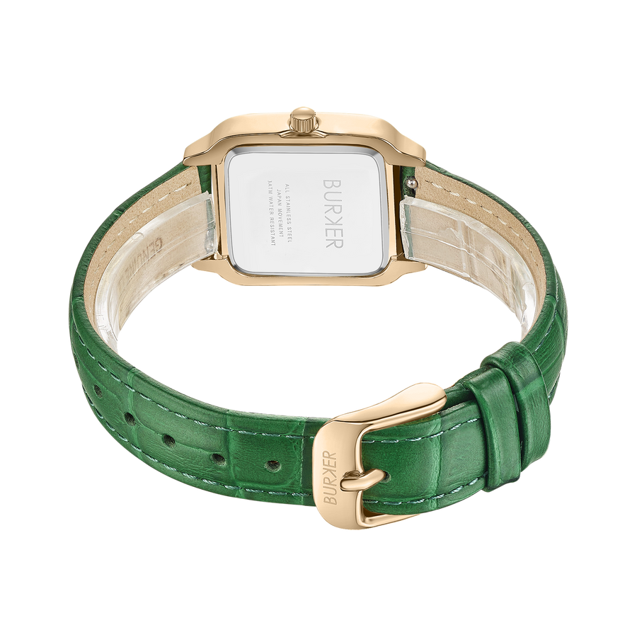 Macy Gold Green Leather