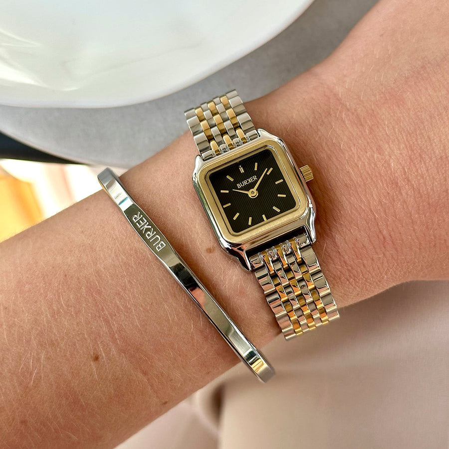 Macy Petite Black Gold Silver