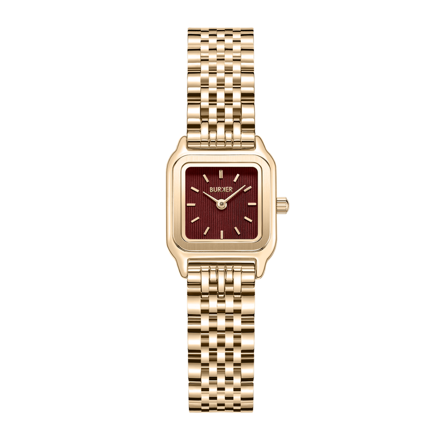 Macy Petite Gold Burgundy