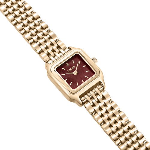Macy Petite Gold Burgundy