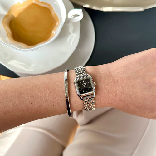 Macy Petite Silver Black