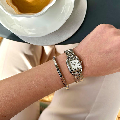Macy Petite Silver White