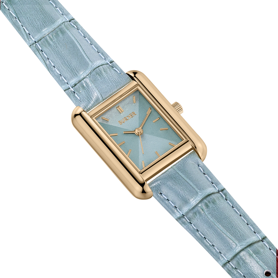 Olivia Gold Grey Leather