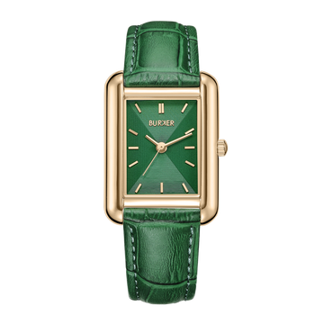 Olivia Gold Green Leather