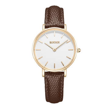 Ruby Petite Gold Brown Leather