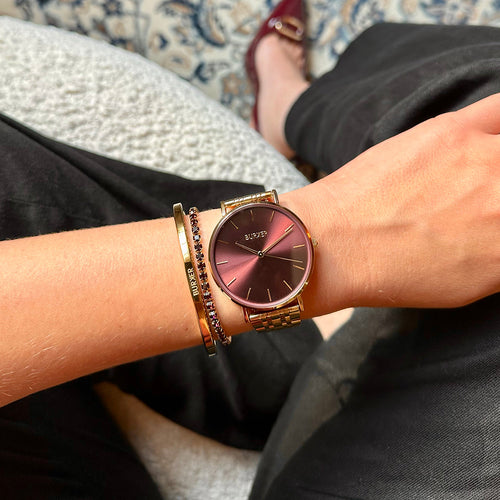 Ruby Gold Burgundy