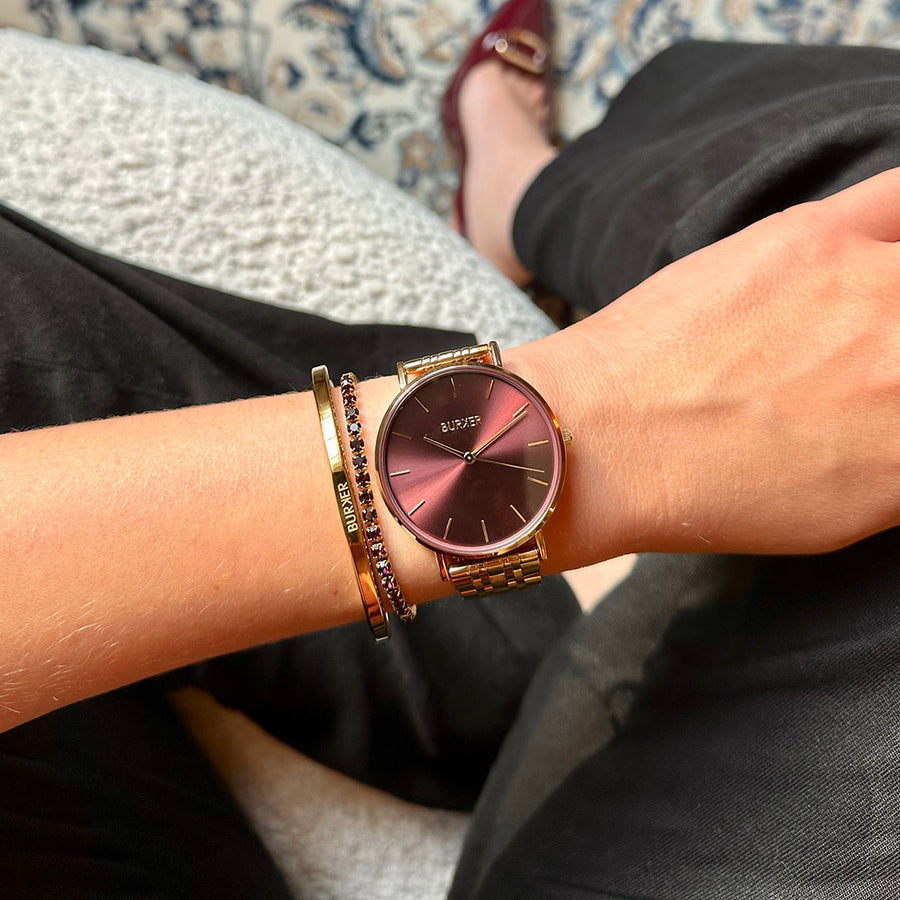 Ruby Gold Burgundy