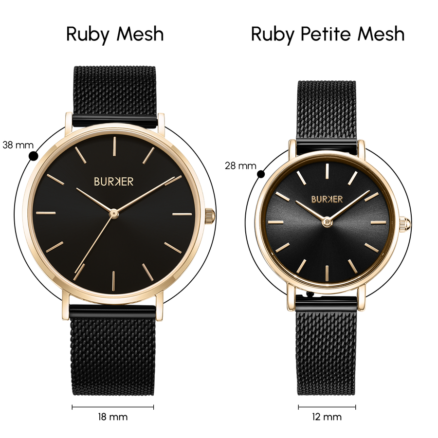 Ruby Black Gold Mesh
