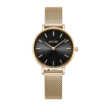 Ruby Petite Gold Black Mesh