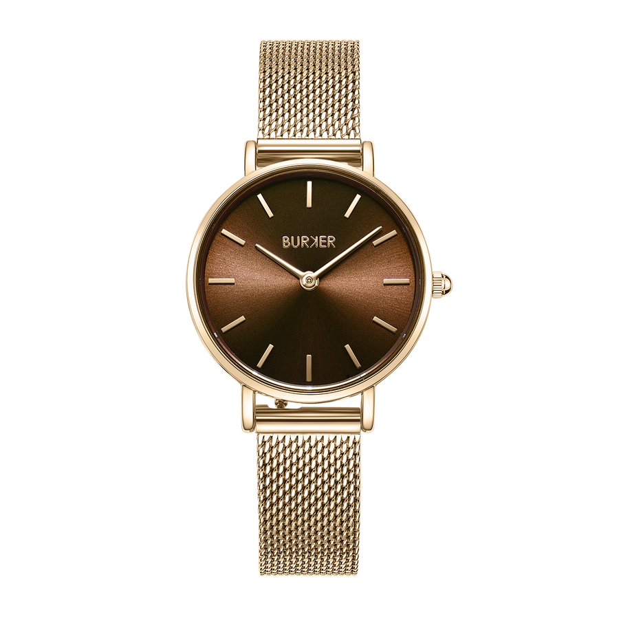 Ruby Petite Gold Brown Mesh