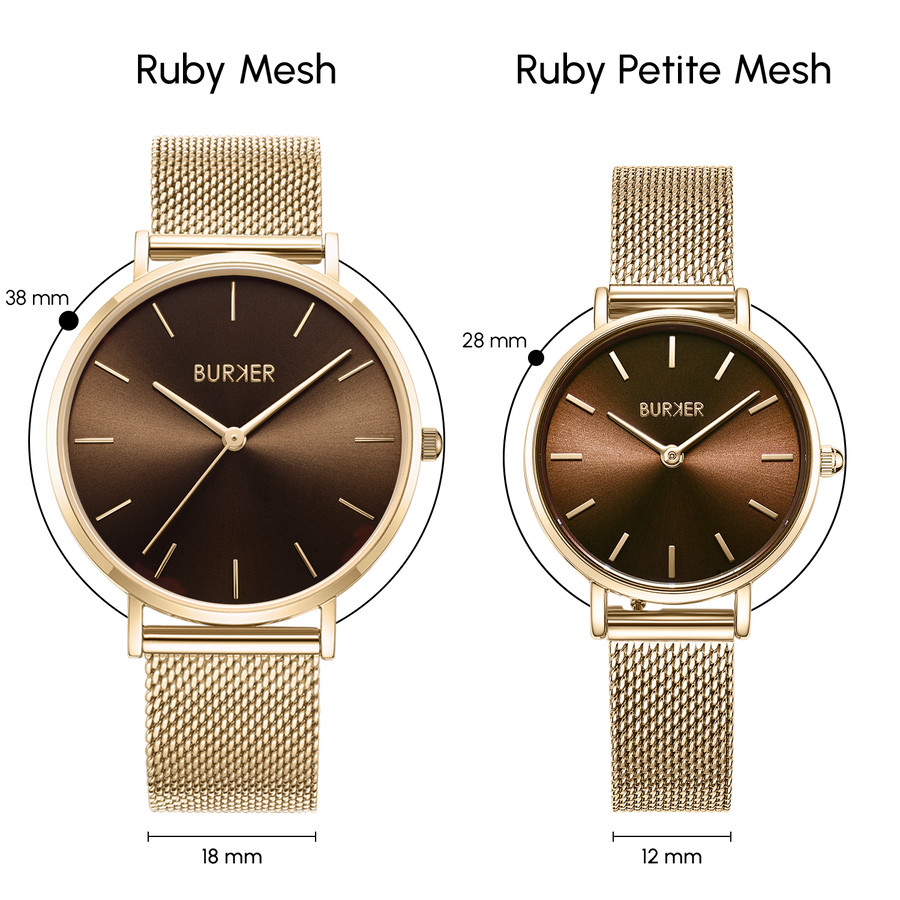 Ruby Gold Brown Mesh