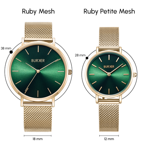 Ruby Gold Green Mesh