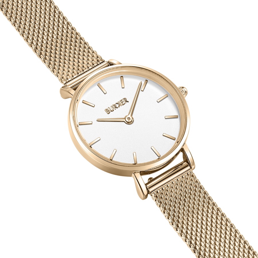 Ruby Petite Gold White Mesh