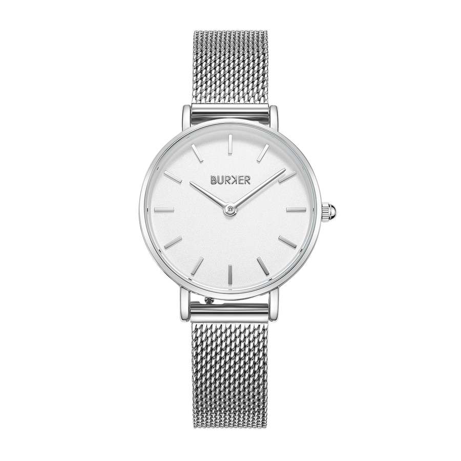 Ruby Petite Silver White Mesh