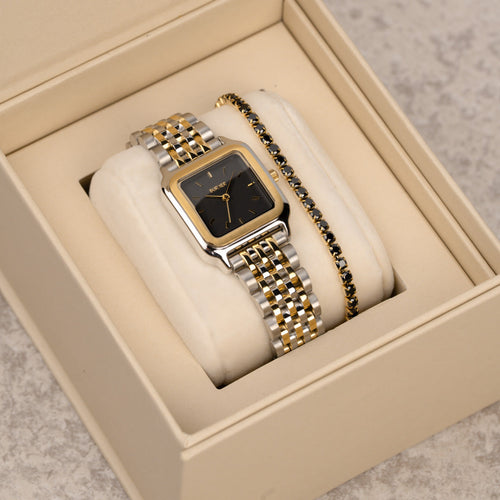Macy Black Gold Silver